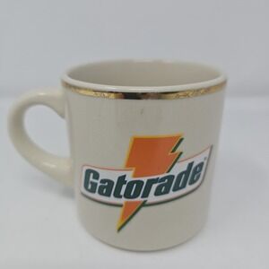Vintage Gatorade Coffee Cup With Gold Rim Pre-owned